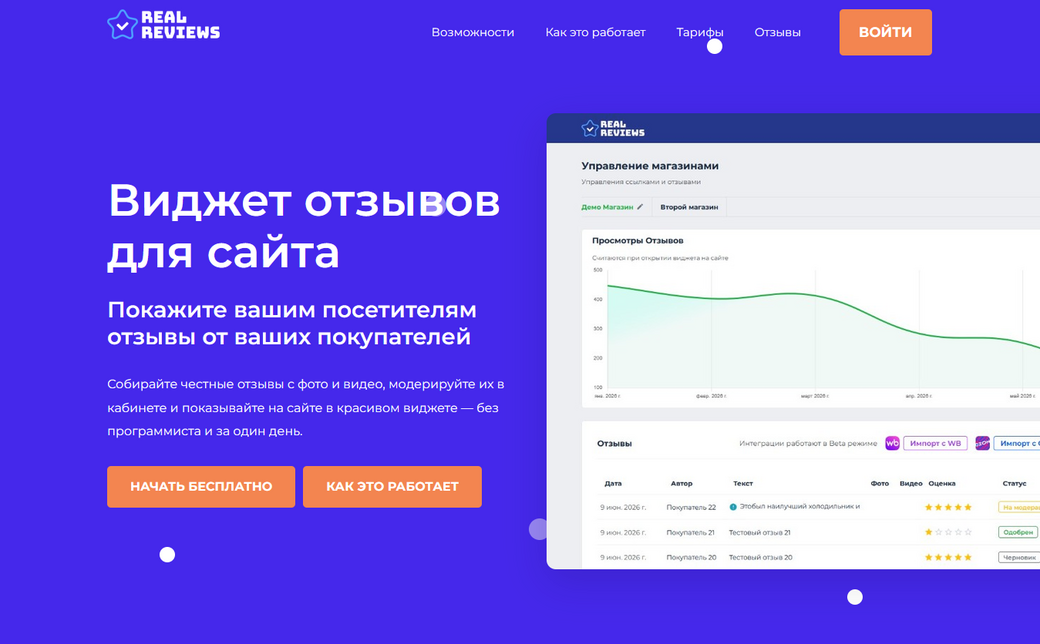 Скриншот Real Reviews